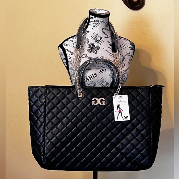 Gilda Paris NWT Black Quilted "G" Logo
Quilted Tote MSRP $199 - Picture 8 of 14